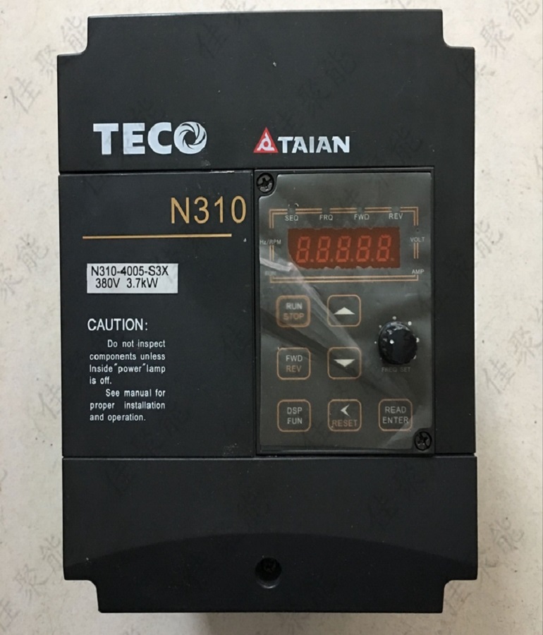 山東煙臺TECO N310-4005-S3X 3.7kW 東元變頻器維修 臺安變頻器維修